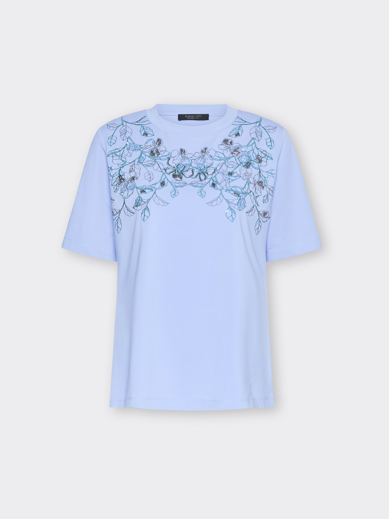 T-shirt avec broderie florale image number 4