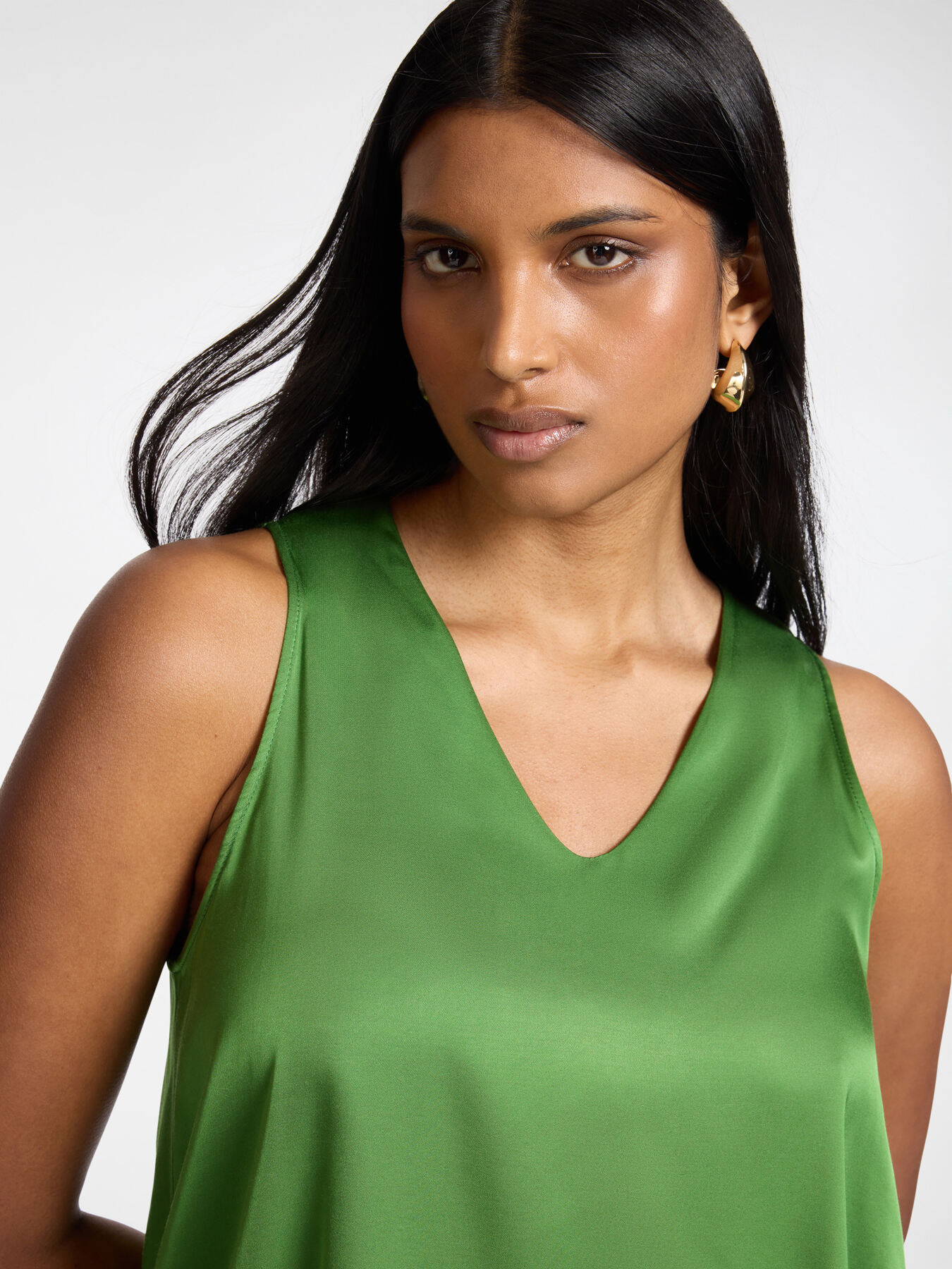 Viscose satin top image number 3