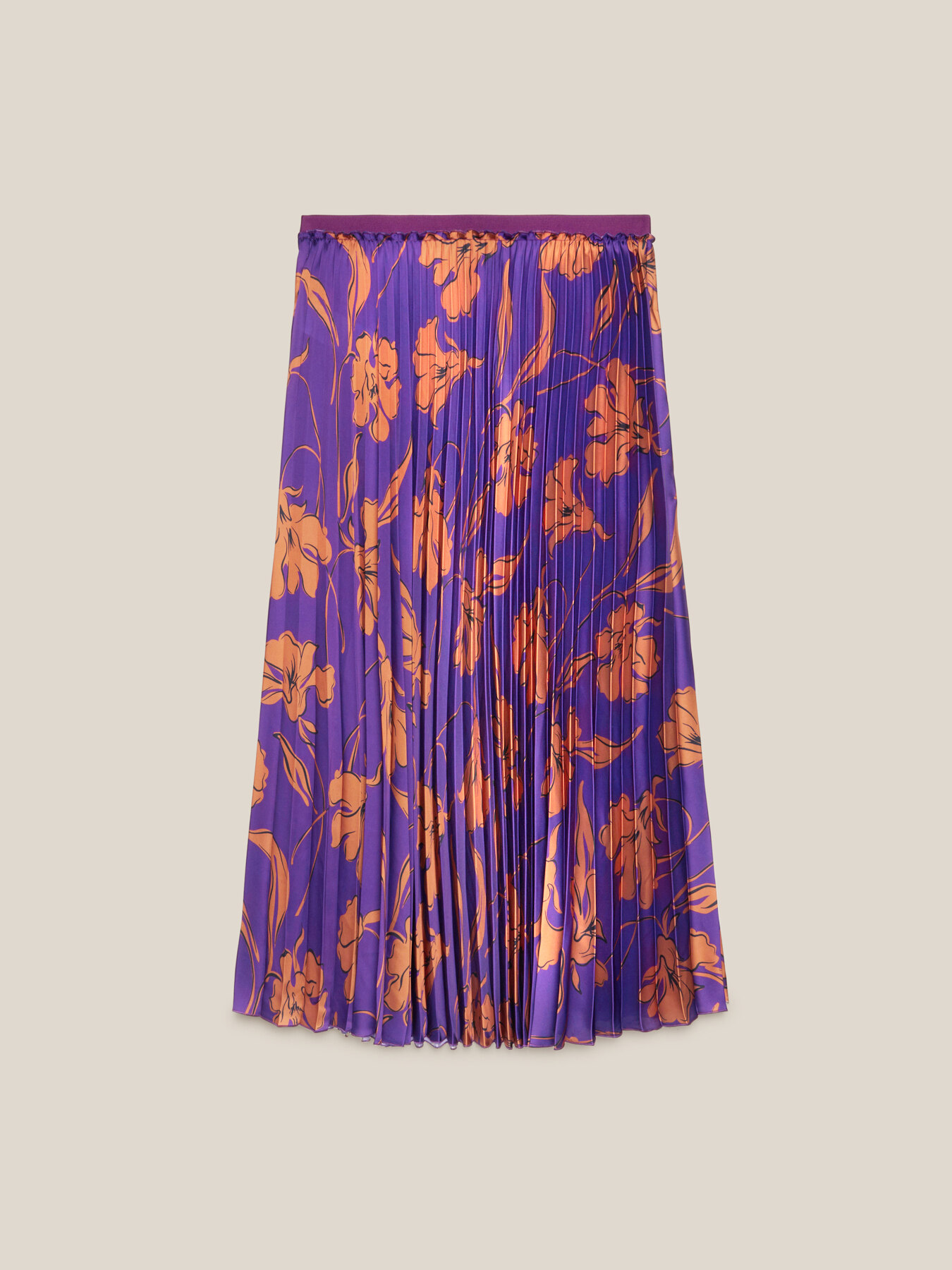 Gonna plissé stampata image number 4