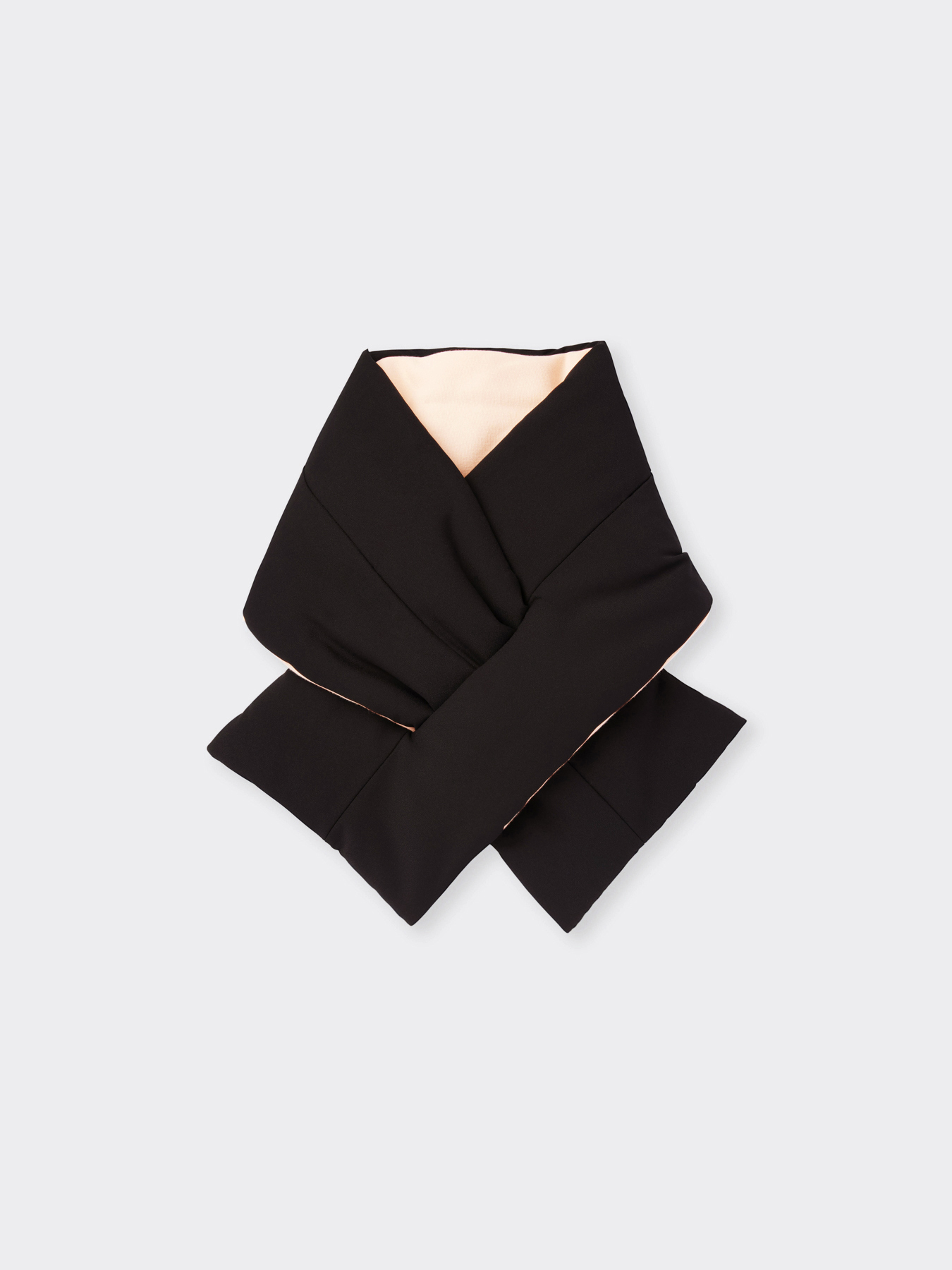 Wattierter Schal aus Strick und Nylon image number 2