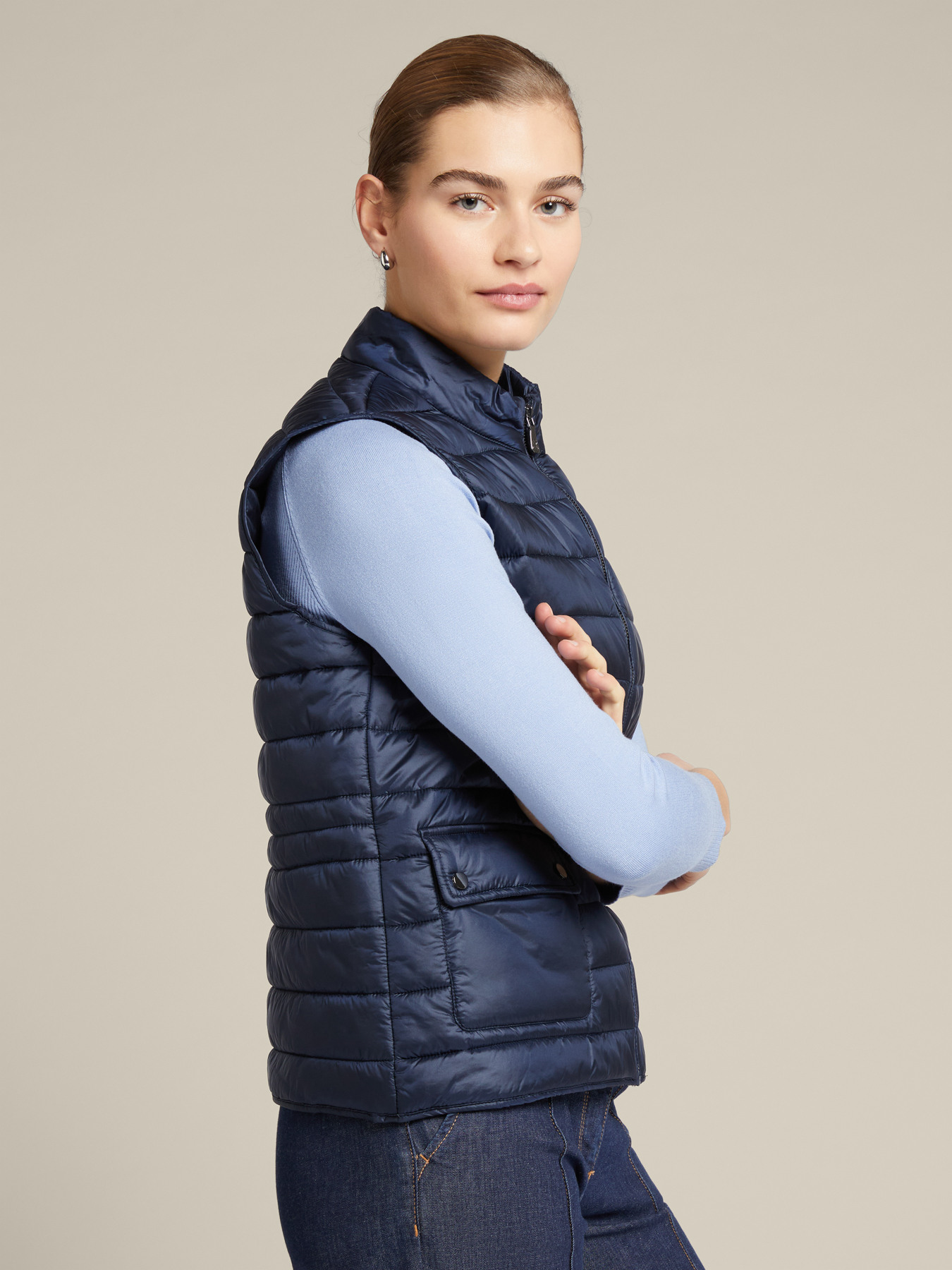 Parka in recycled nylon with detachable vest image number 6