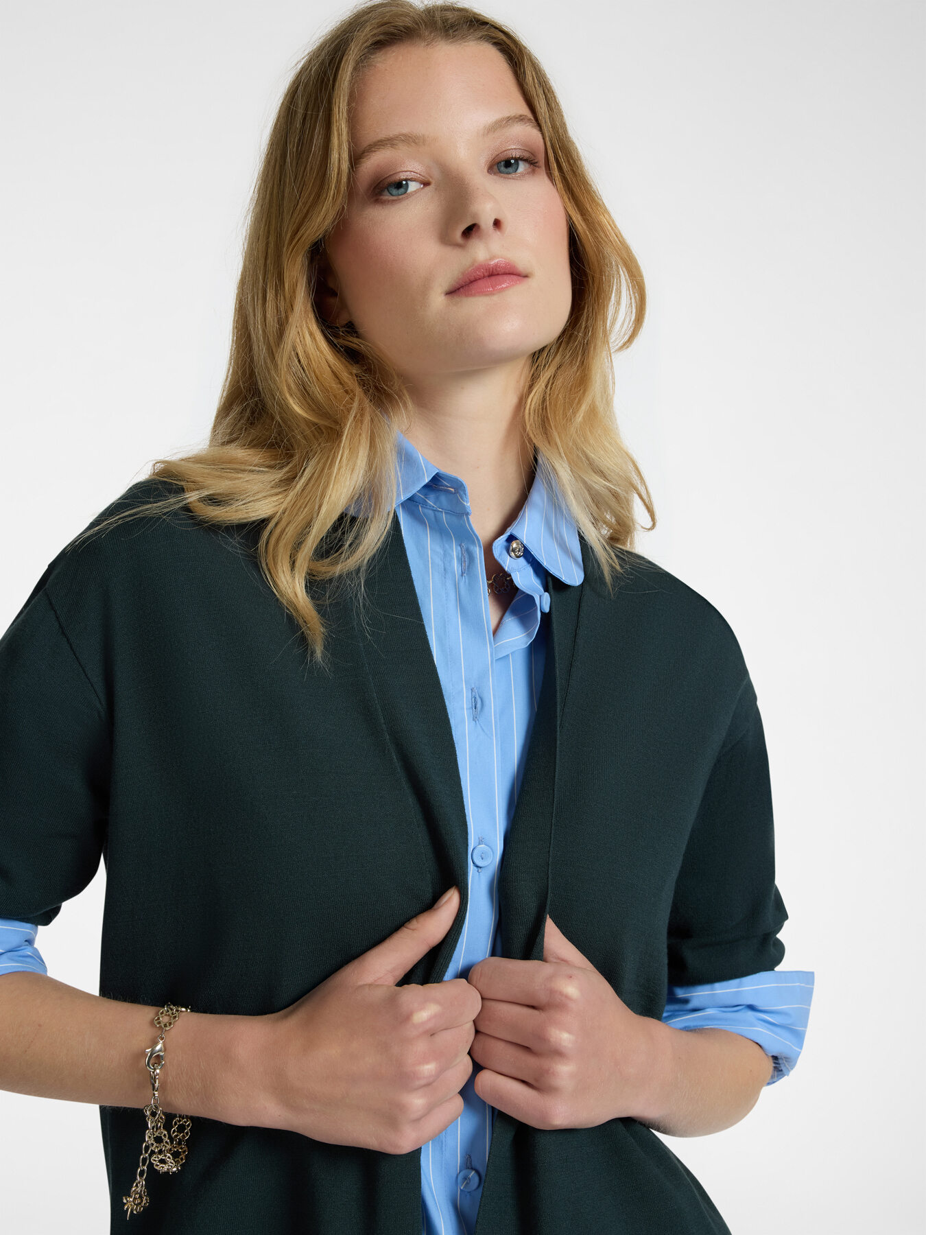 Cardigan long ouvert sur le devant image number 3