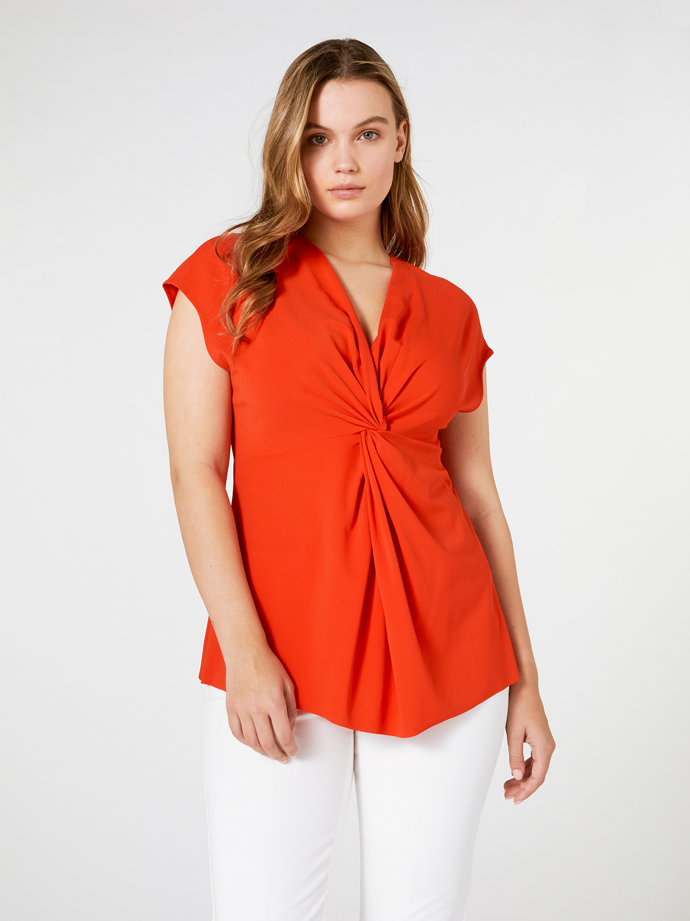 T-shirt con drappeggi image number 2