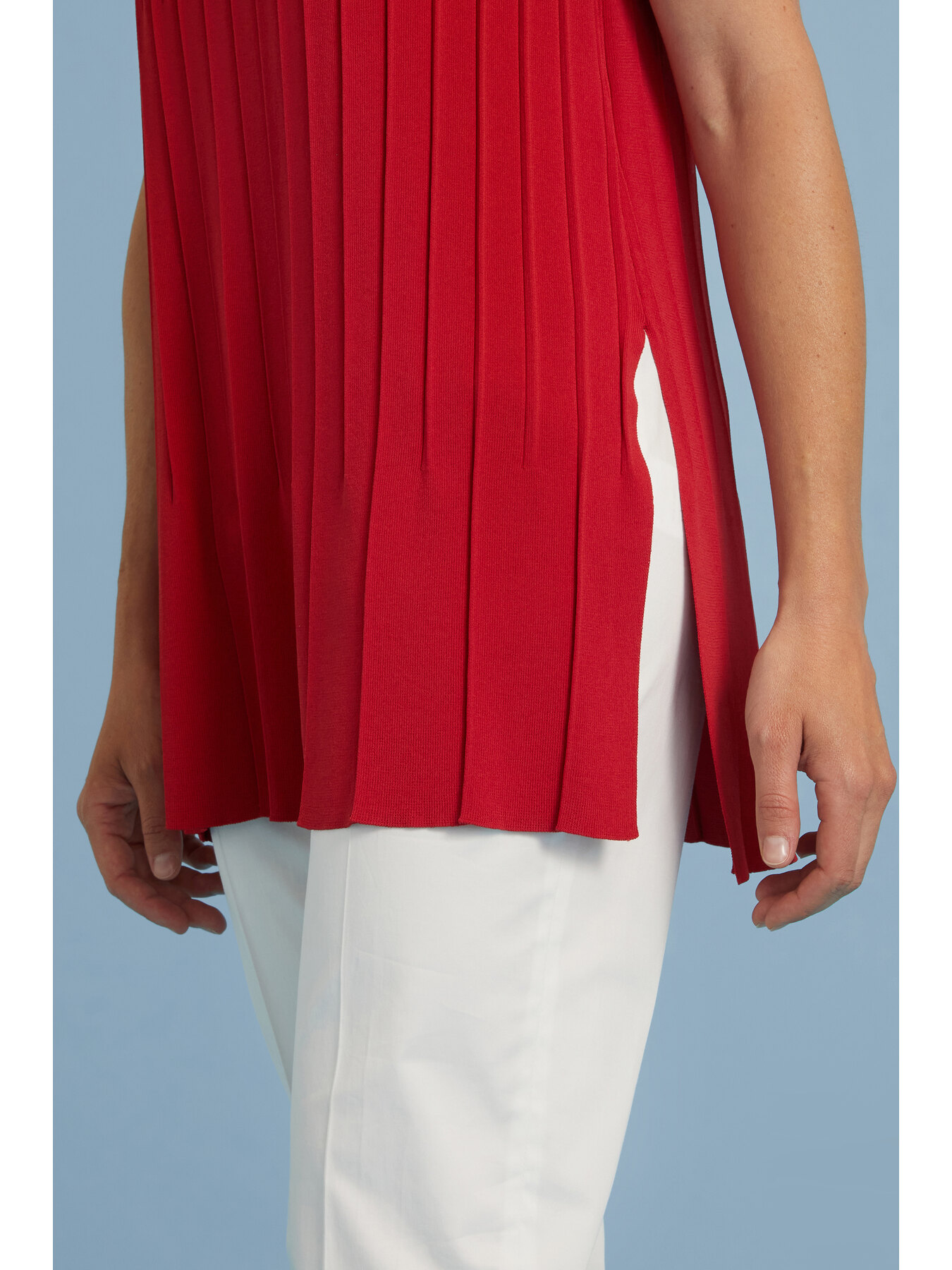 PULLOVER MIT PLISSEE-MUSTER image number 3