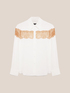 Shirt with lace trim image number 4