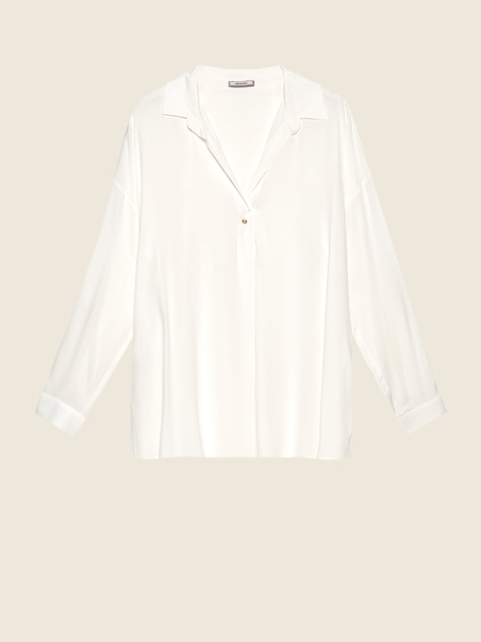 Elenamiro&nbsp;: Chemise fluide Blanc_1