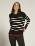 Jersey de rayas 100% de lana image number 0