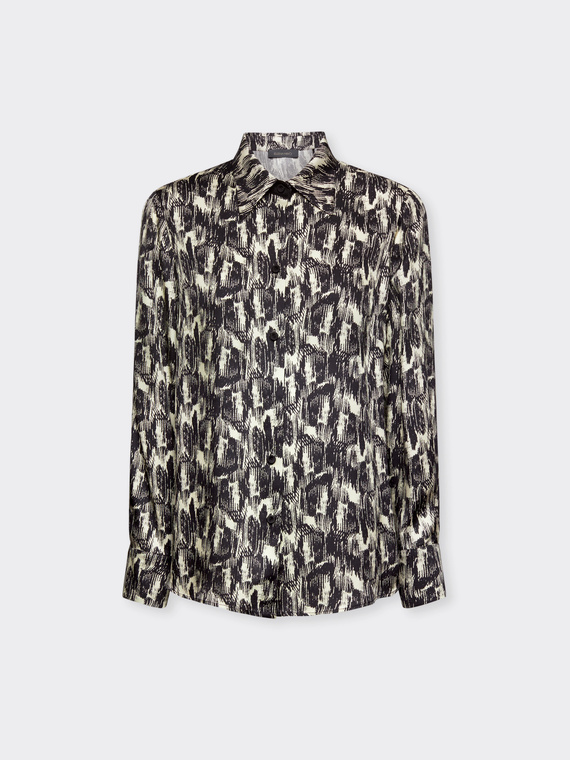 Printed twill shirt