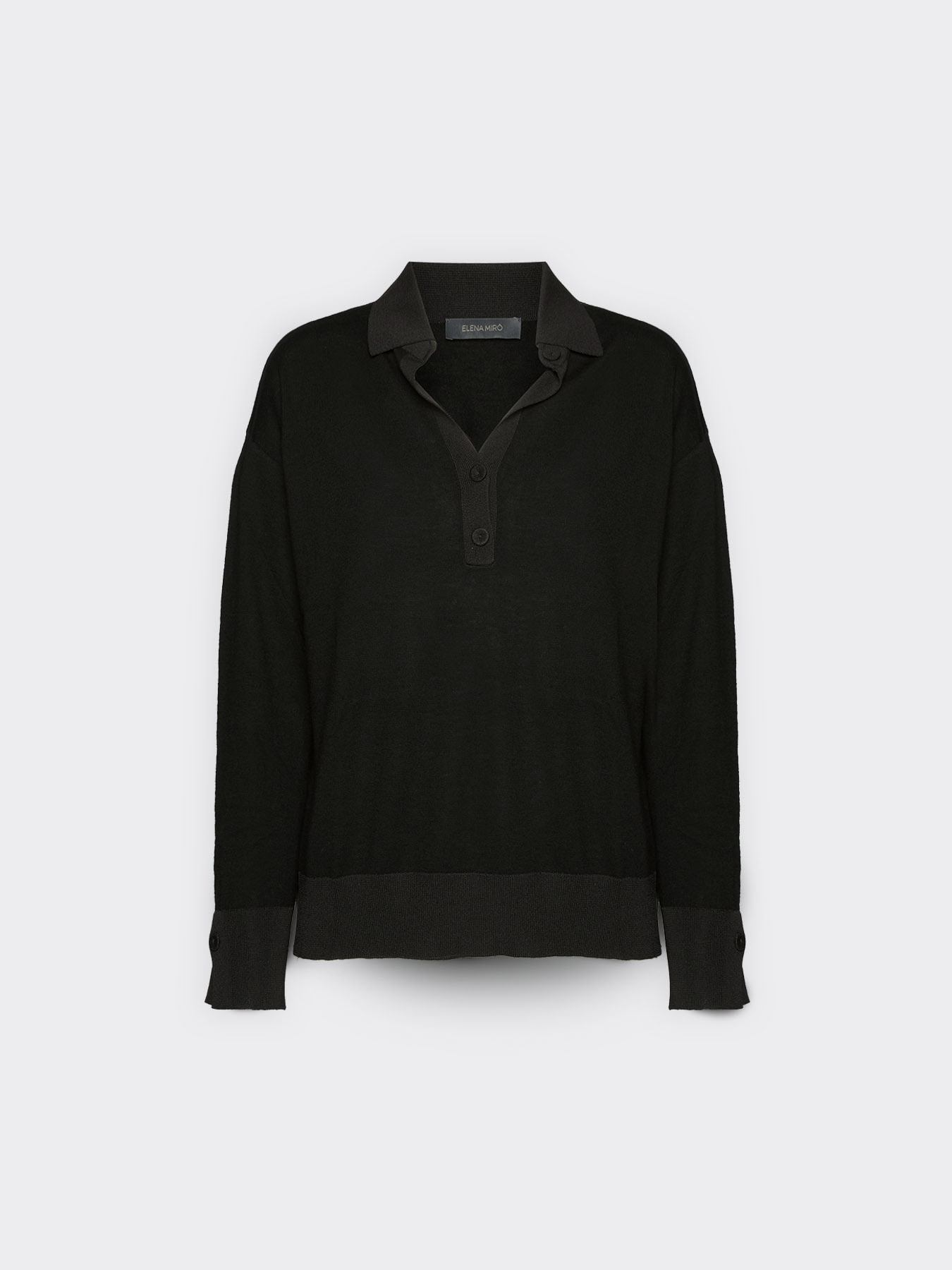 Maglia polo in pura lana image number 4
