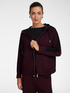 Strickjacke mit Kapuze, Rei&szlig;verschluss und Kontraststreifen image number 0