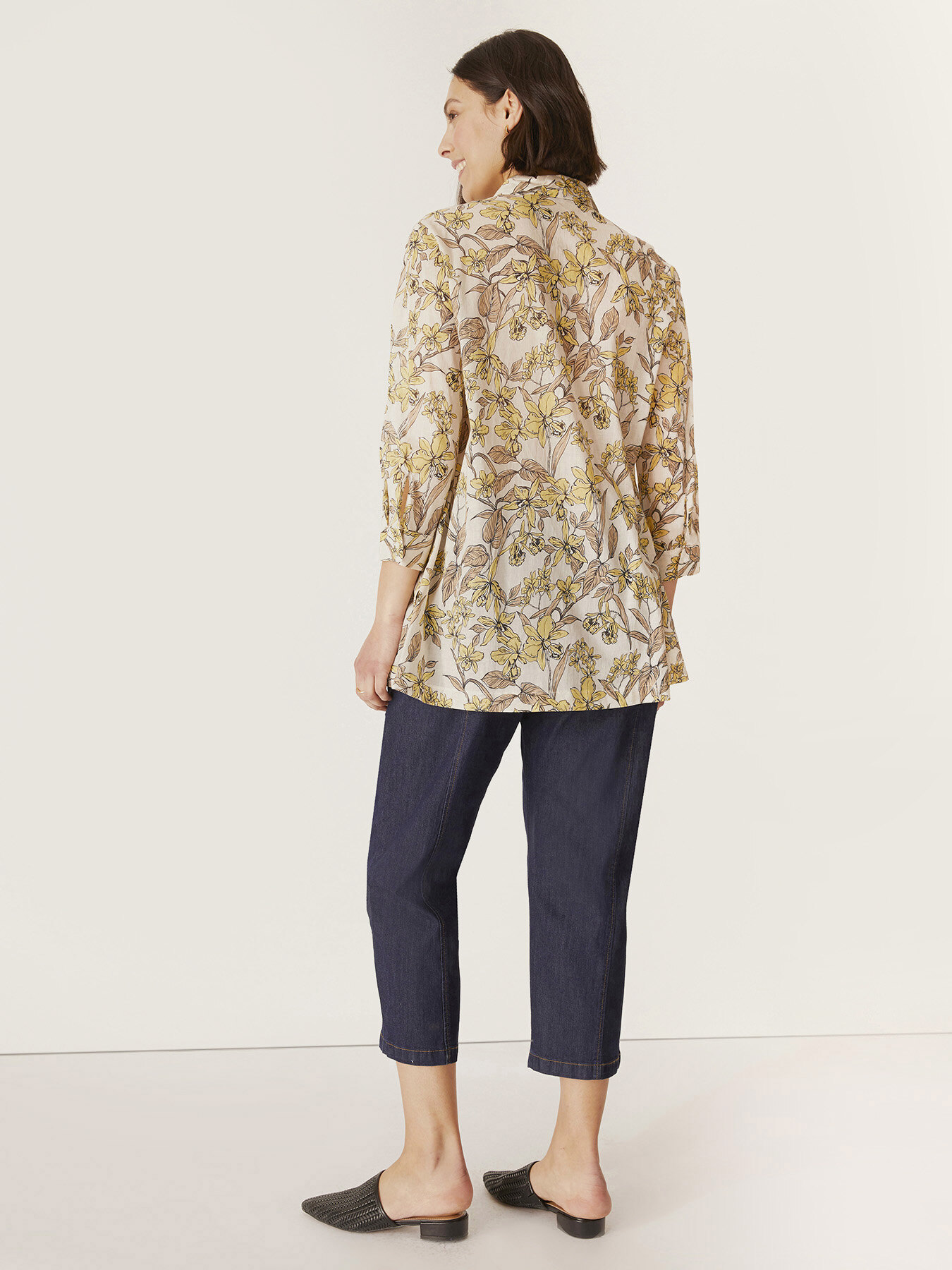 Jeans ankle length in denim leggero image number 1