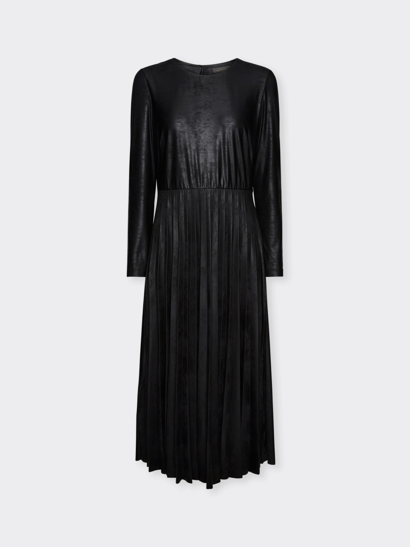 Vestido plisado de falda doble con tirantes y lazo Azul Pizarra Tallas Grandes