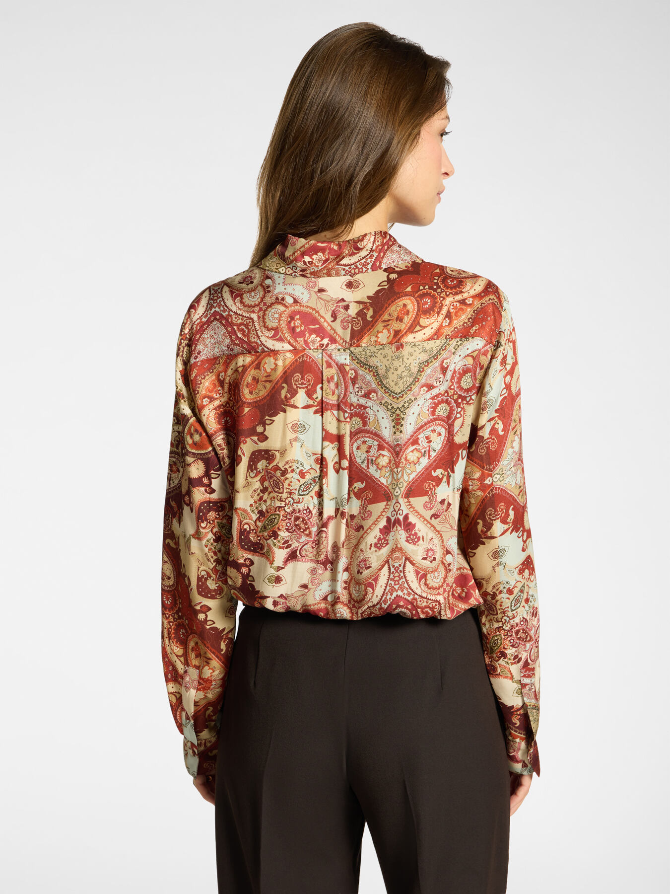 Camicia in viscosa stampata image number 1