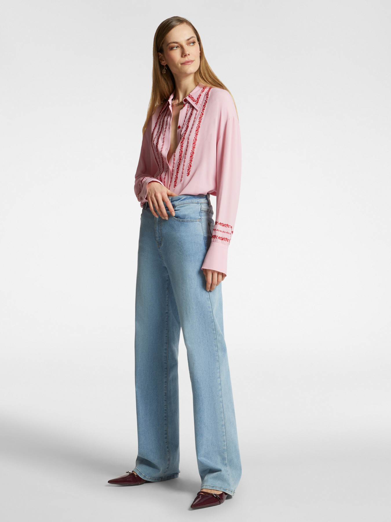 5-Pocket-Jeans mit mittelweitem Bein, „Wanda“ image number 8