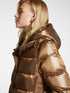 Down jacket in iridescent nylon with side snap buttons image number 2