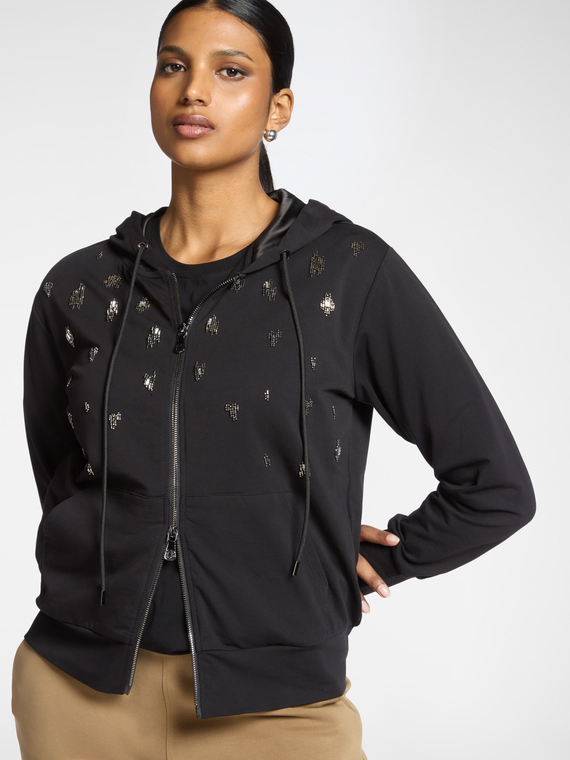 Sudadera de algod&oacute;n con bordado