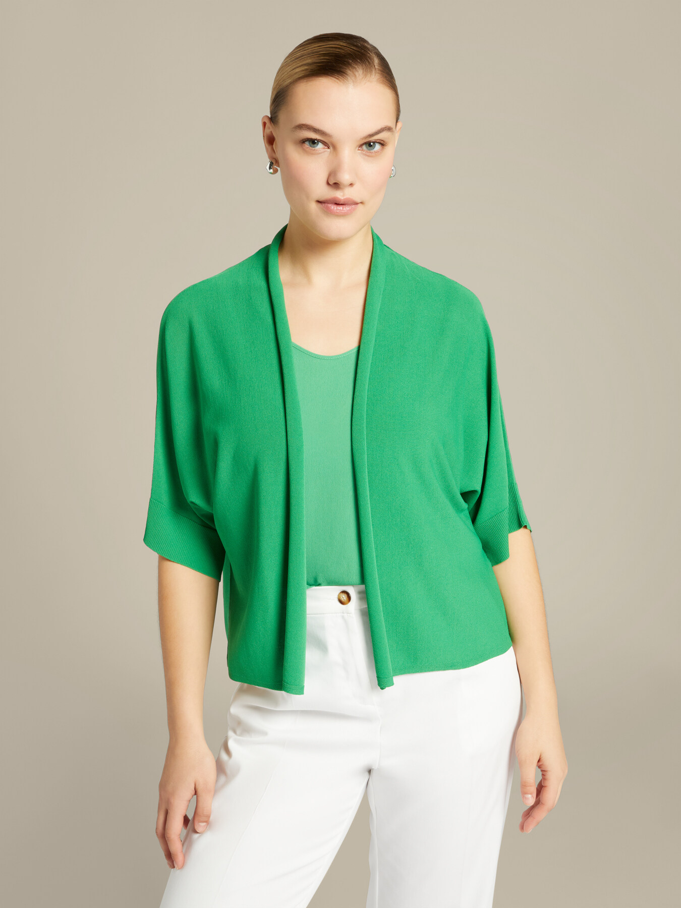 Cardigan aperto corto image number 0
