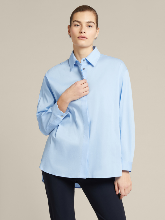 Shirt with back buttons