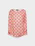 Blouse with geometric print image number 4