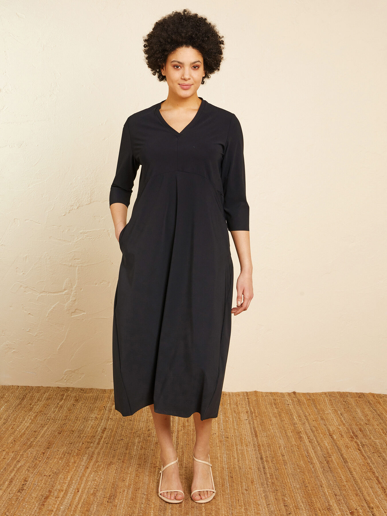 "SENSITIVE" FABRIC DRESS image number 0