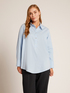 Poplin blouse with front opening image number 2