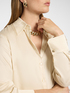 Bluse aus Stretch-Viskose-Satin image number 3