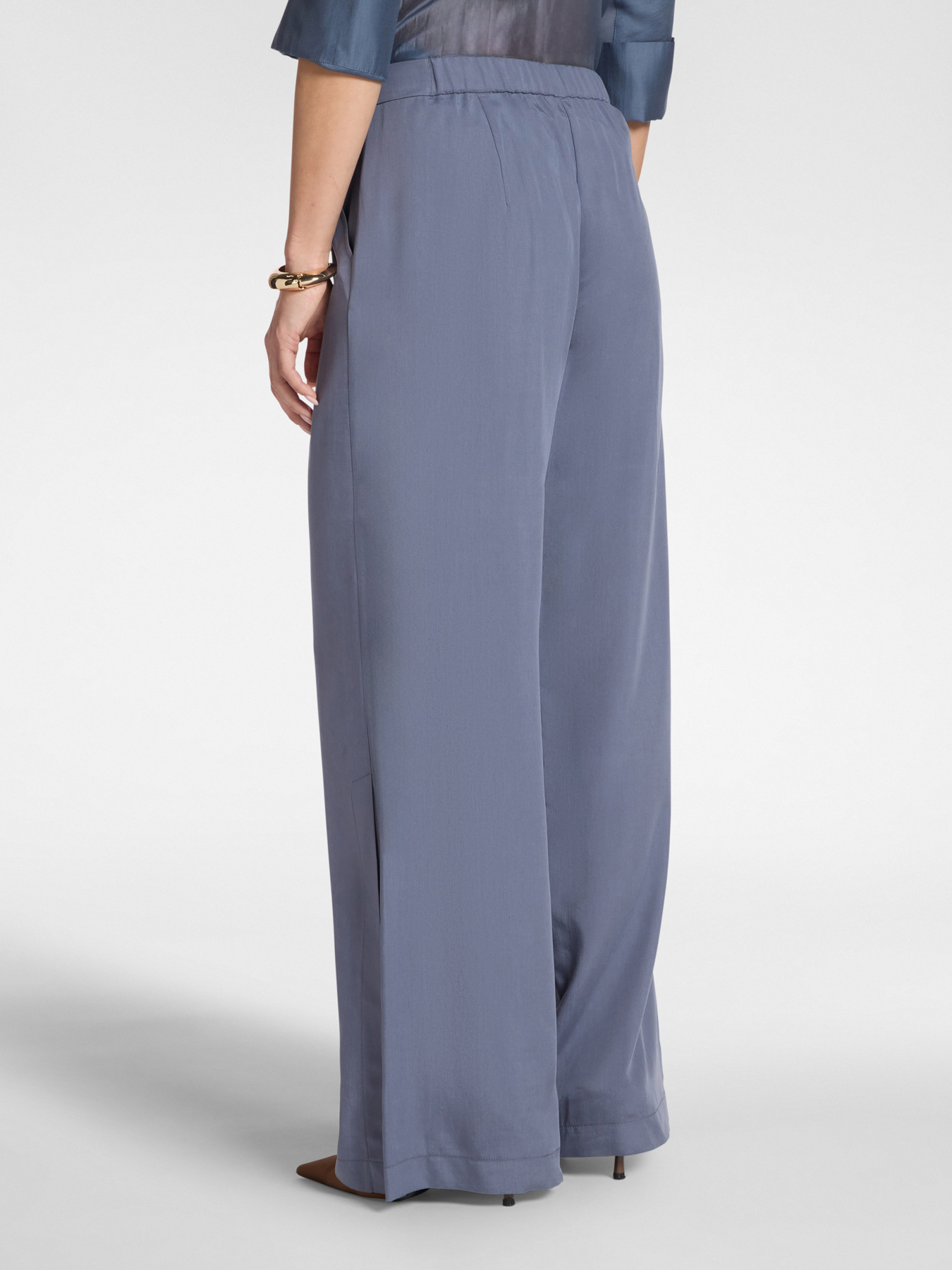 Palazzo pants in lyocell image number 1