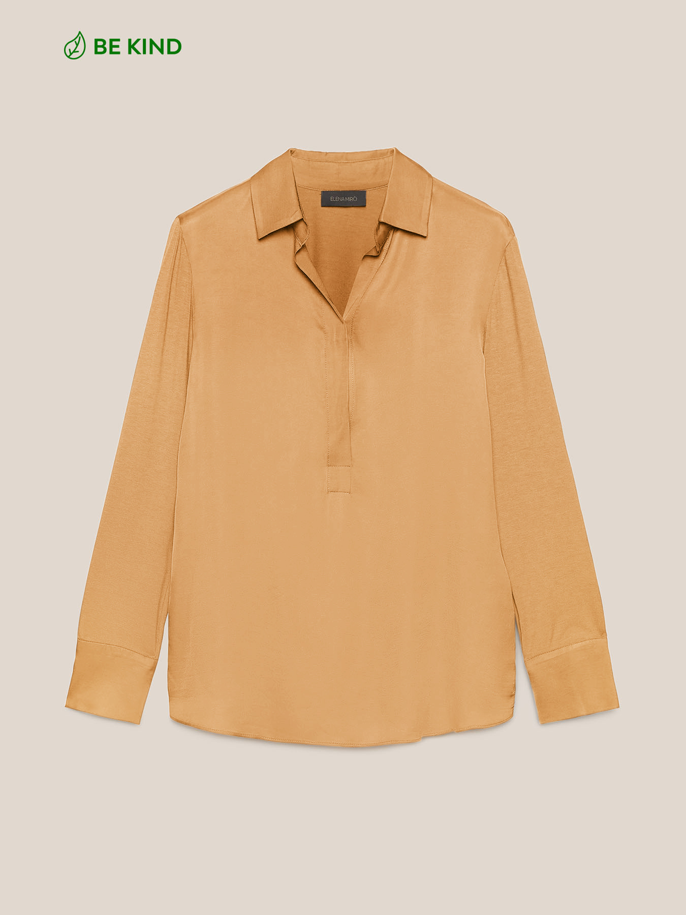 Camiseta de dos tejidos con cuello image number 4