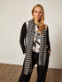 Elenamiro: Echarpe estampada pied de poule_1