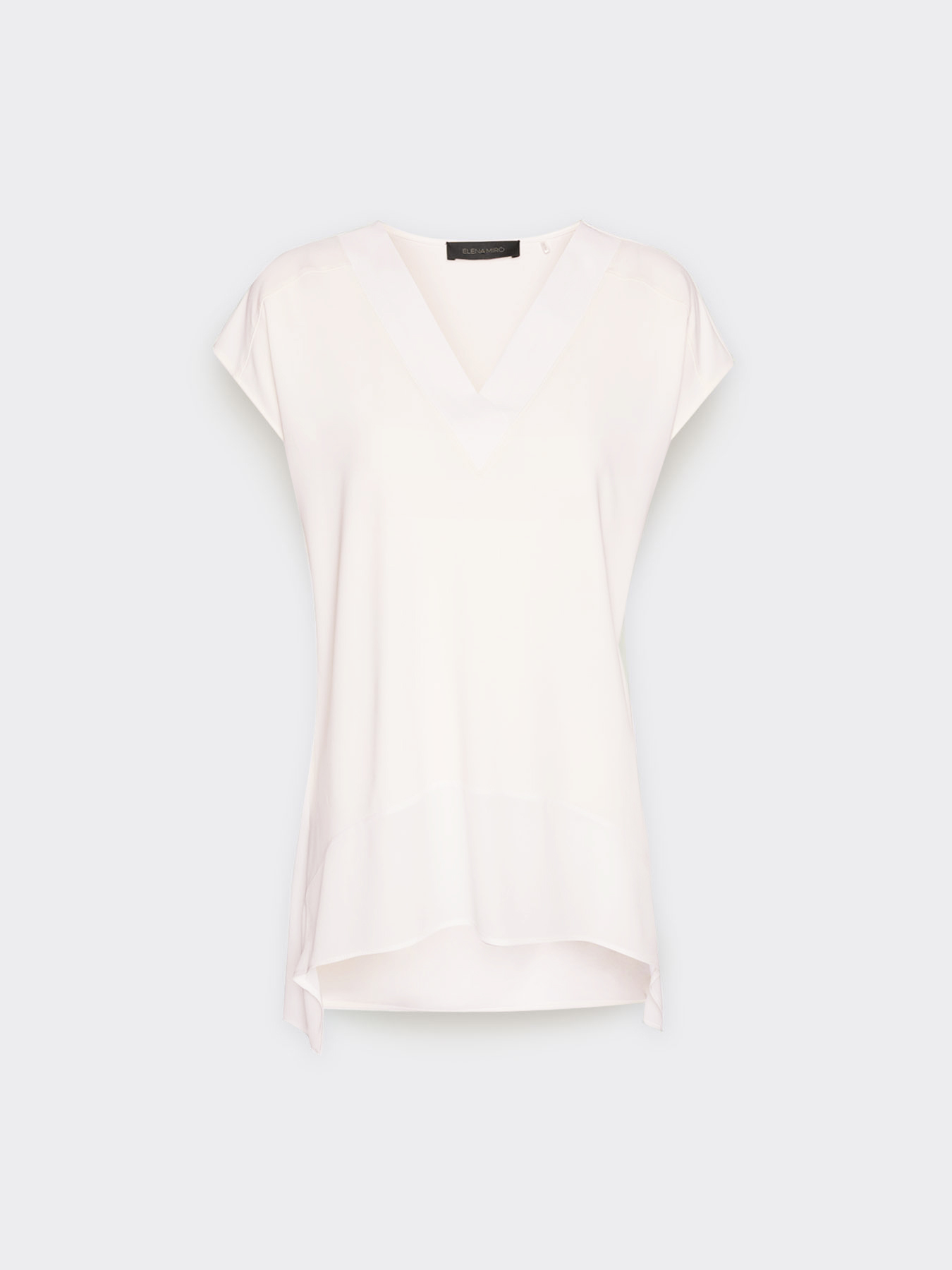 T-shirt long avec pointes en bas image number 4