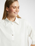 Blusa amplia en dos tejidos image number 3