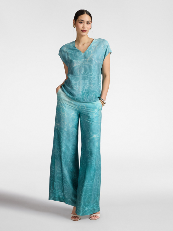 Bedruckte Palazzo-Hose