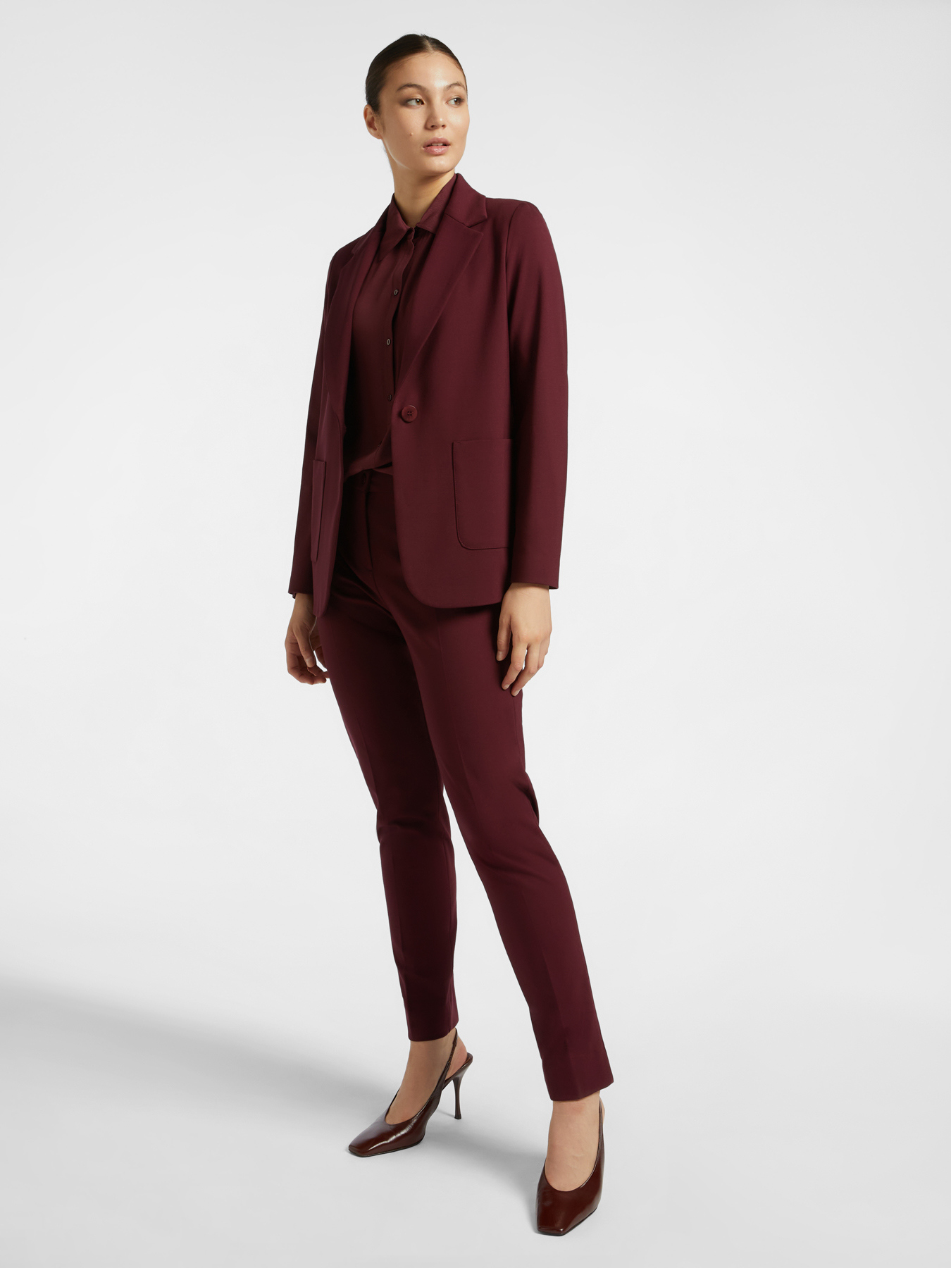 Camicia in cr&ecirc;pe de chine image number 2