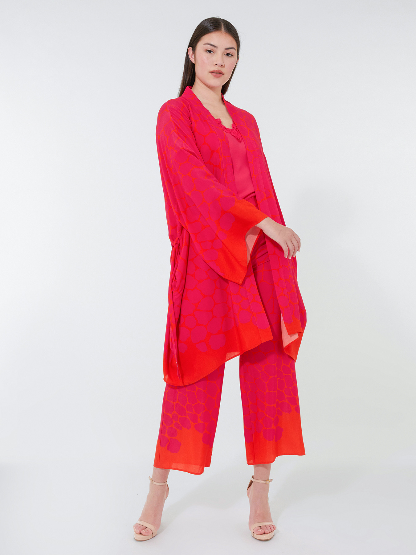 Kimono stampato con cintura image number 0