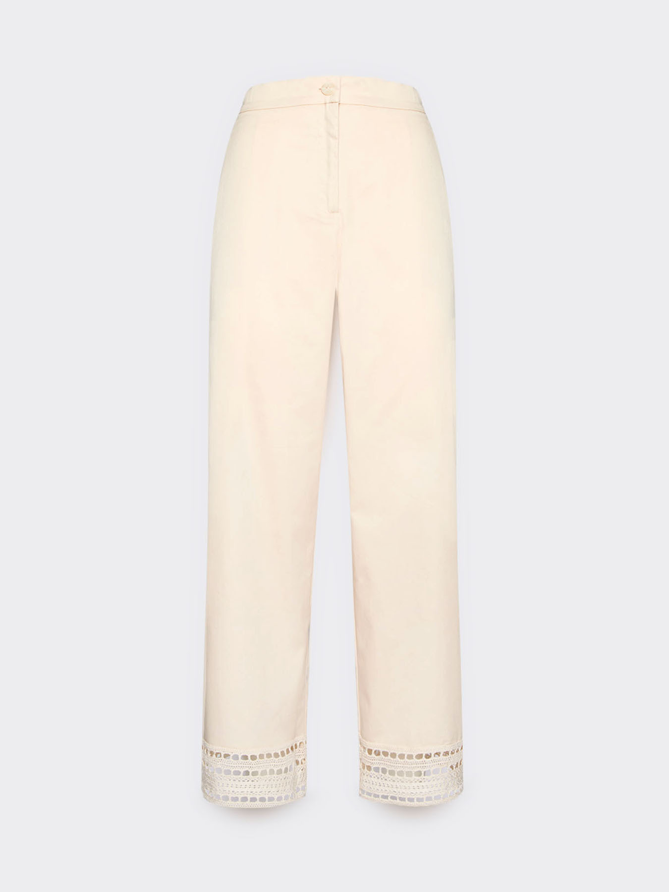Pantalones mezcla de algod&oacute;n con encaje image number 4