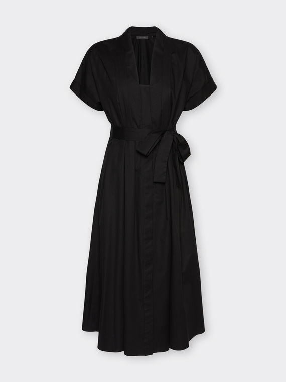 Vestido flare con cintur&oacute;n