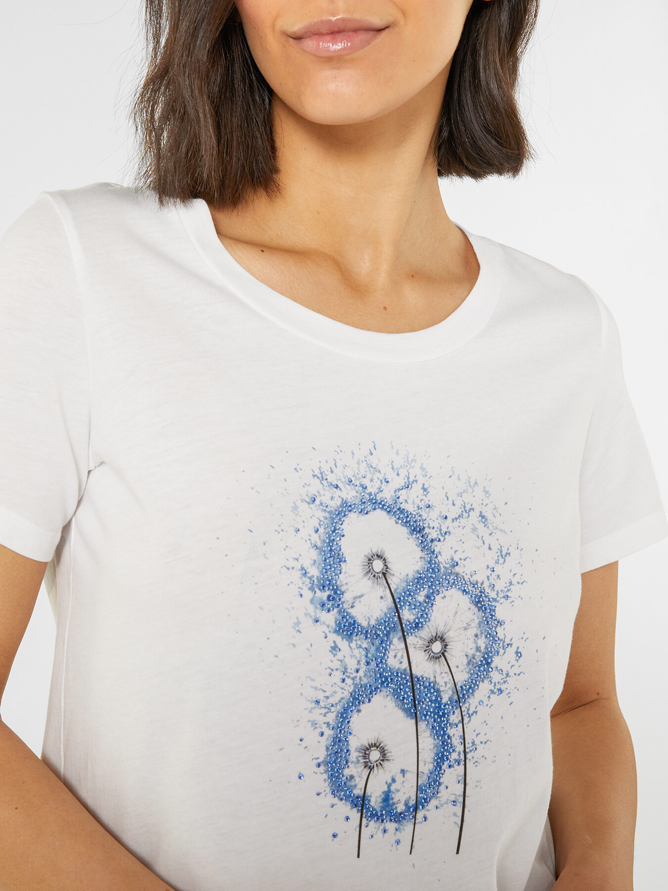 Wei&szlig;es Pusteblumen-T-Shirt image number 3