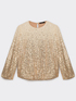 Blusa con paillettes in d&eacute;grad&eacute; image number 4