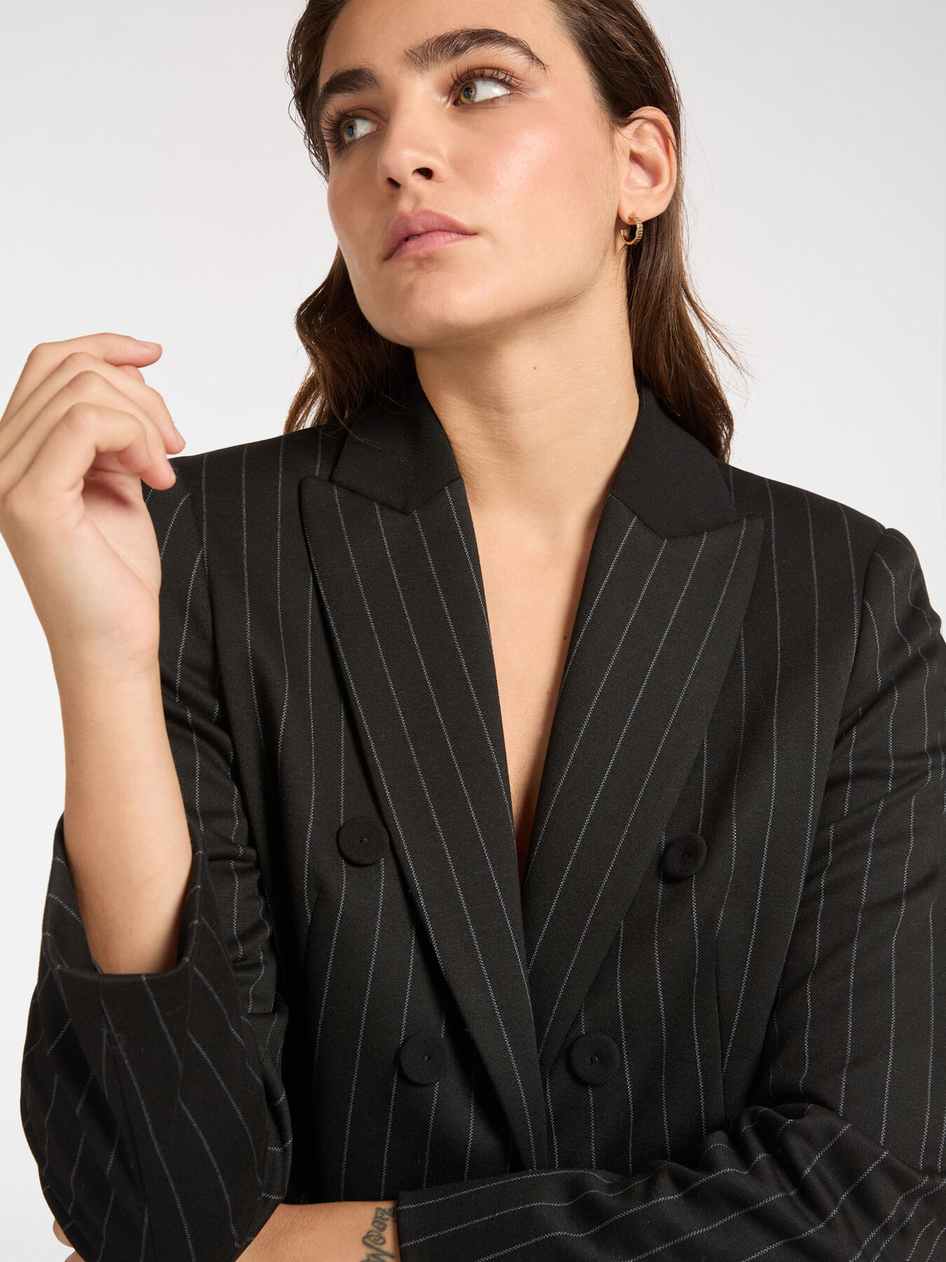 Blazer de tela de cuadros diplomáticos image number 3