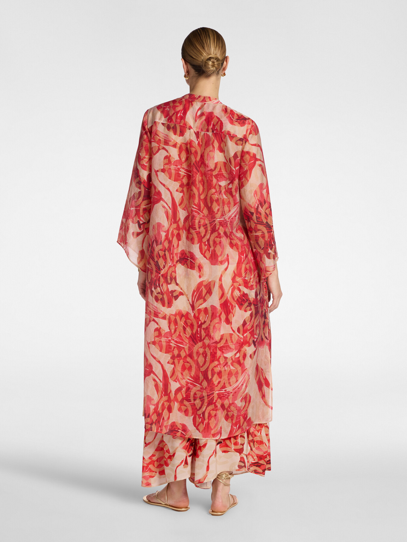 Langes bedrucktes Kleid image number 1