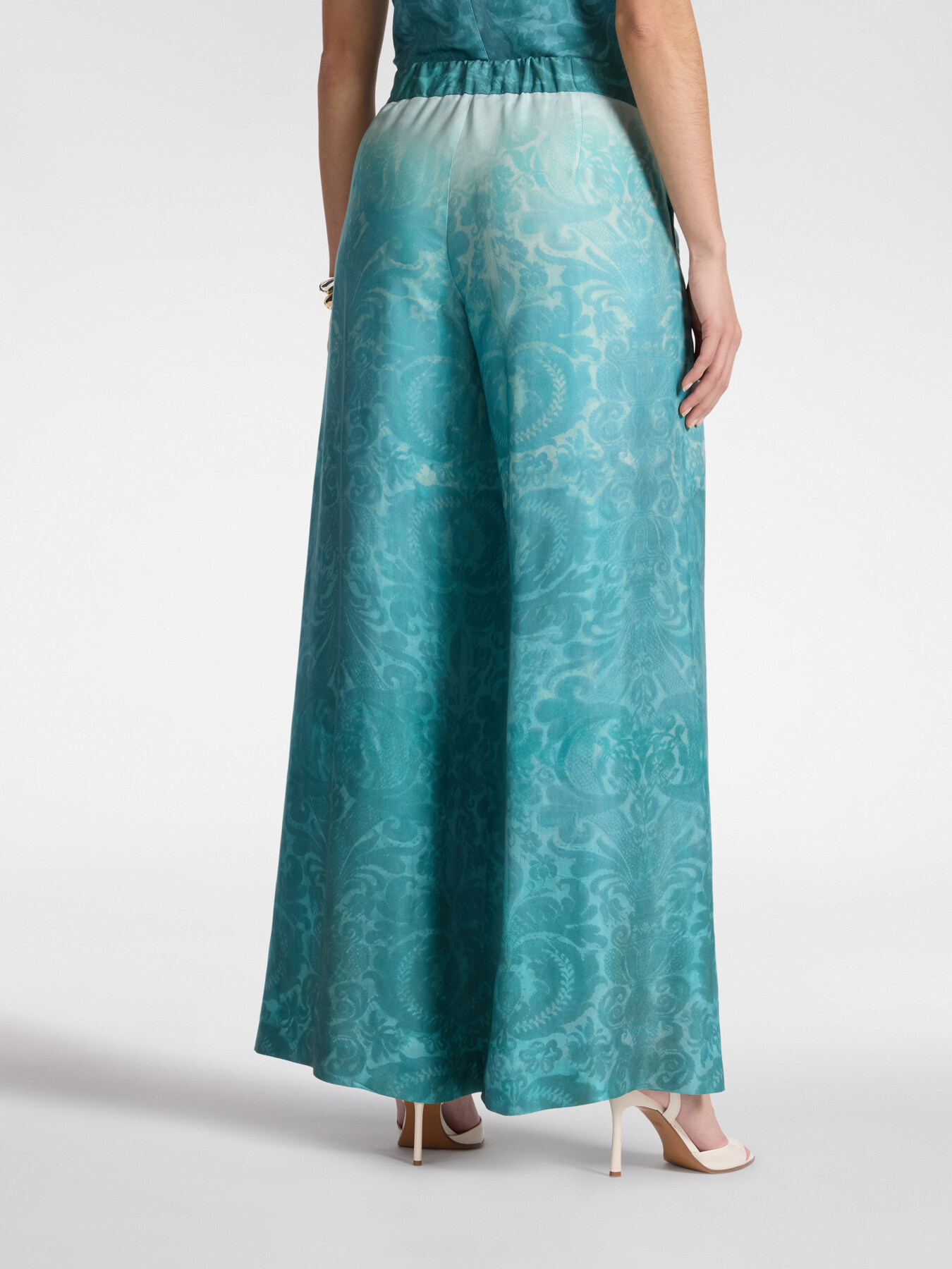 Printed palazzo pants image number 1