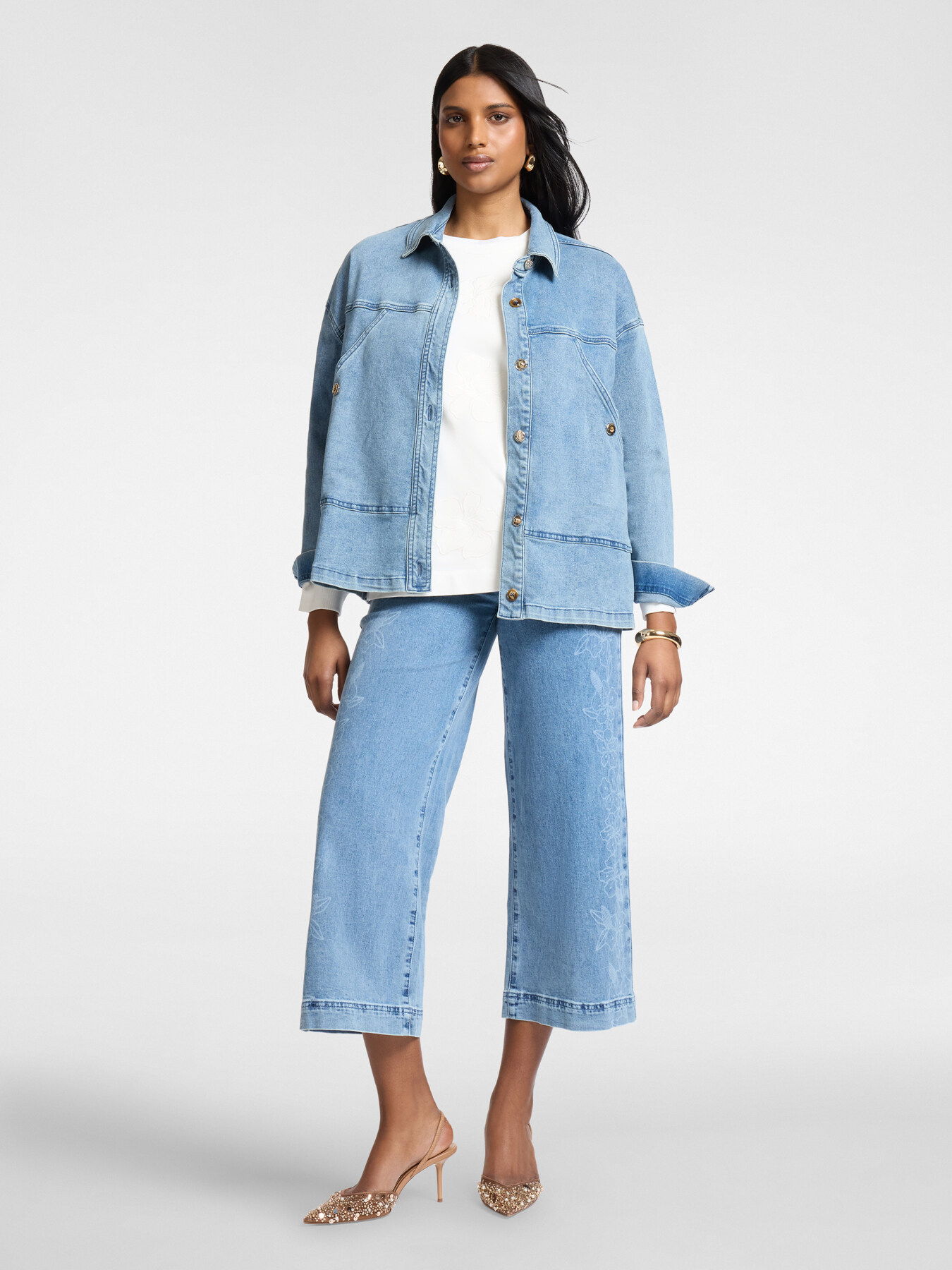 Veste en denim stone washed image number 2