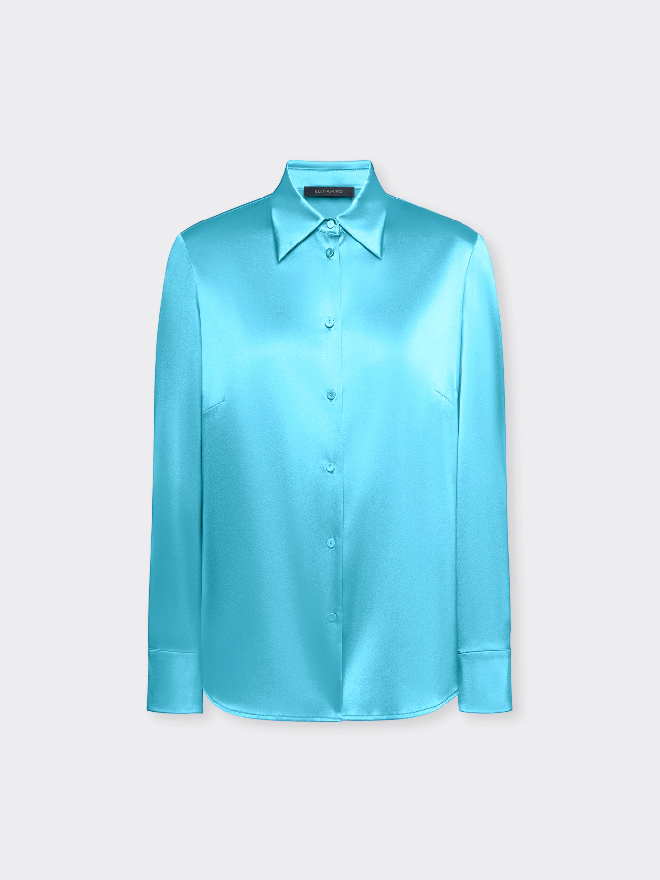 Stretch silk shirt image number 4