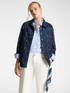 Denim shirt with a foliage design image number 0