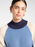 Color-block turtleneck sweater with raglan sleeves image number 3
