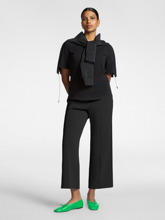 Pantalon palazzo en scuba