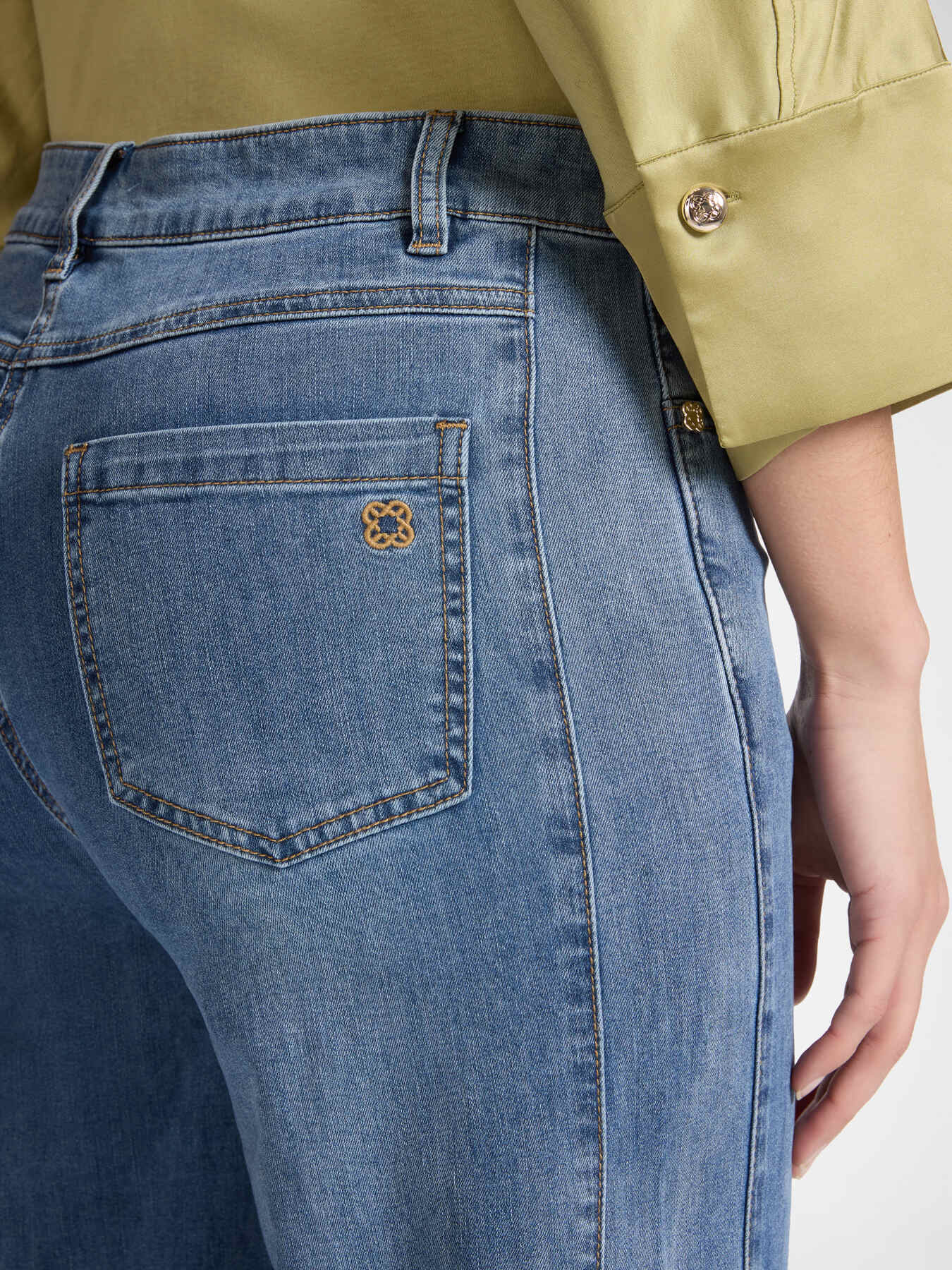 Jeans 5 tasche mid wide leg, "Wanda" image number 3