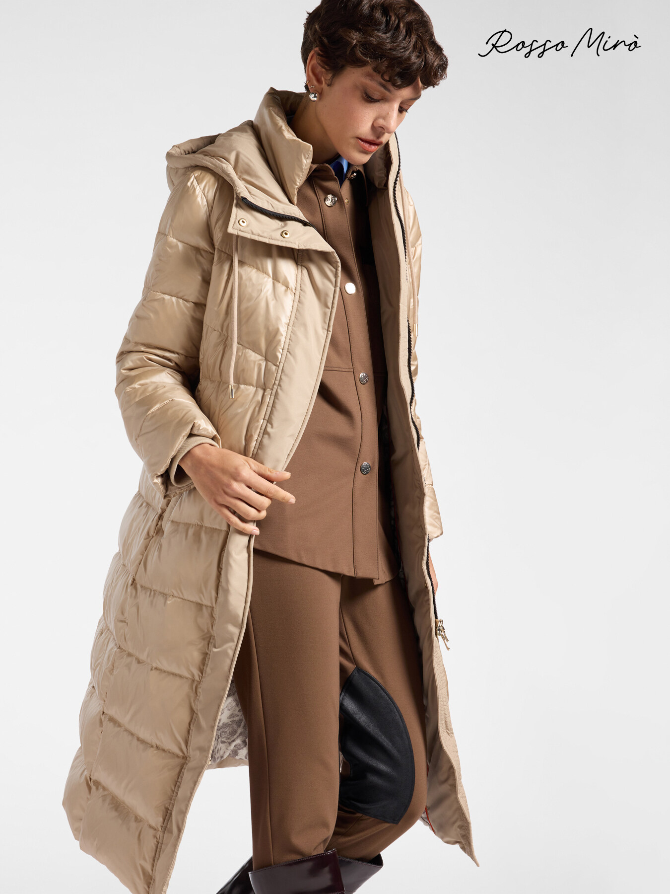 Piumino trapuntato con cappuccio image number 0