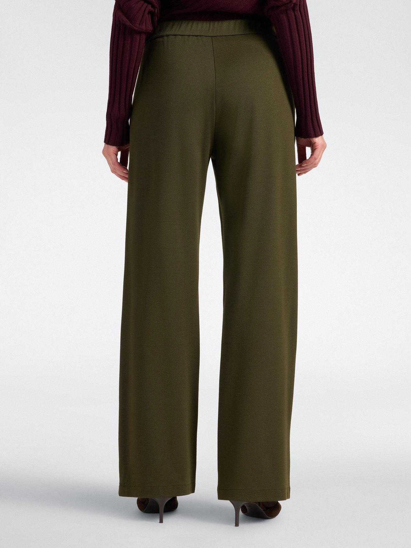 Palazzo pants in viscose blend image number 1