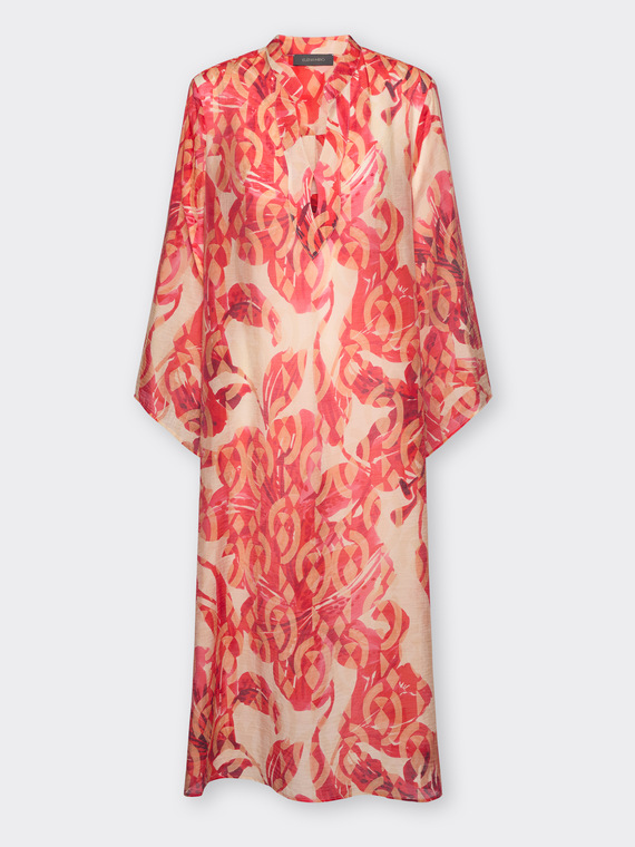 Robe longue imprim&eacute;e